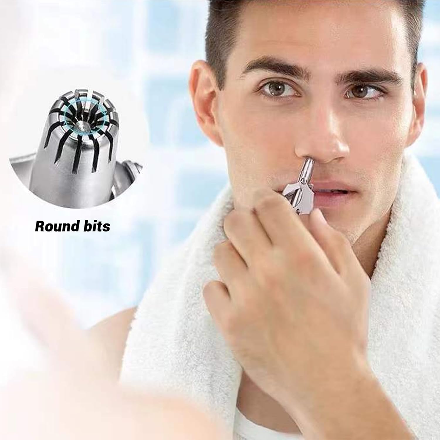 Stainless Steel Painless Nose Hair Remover (1 Pc) Stainless Steel Painless Nose Hair Remover (1 Pc)